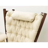 Traditional Maple Wood Swivel Glider Rocker & Ottoman | SB-4274-K