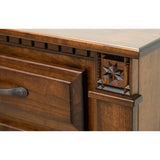 Heirloom Maple Wood 3-Drawer Nightstand | ASB