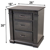 Heirloom 3-Drawer Nightstand
