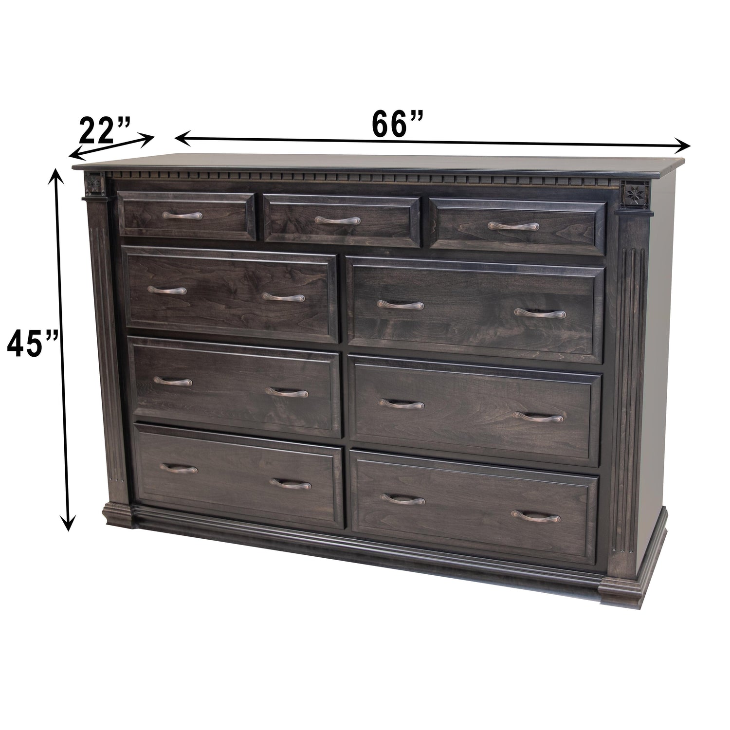 Heirloom 9-Drawer Tall Dresser