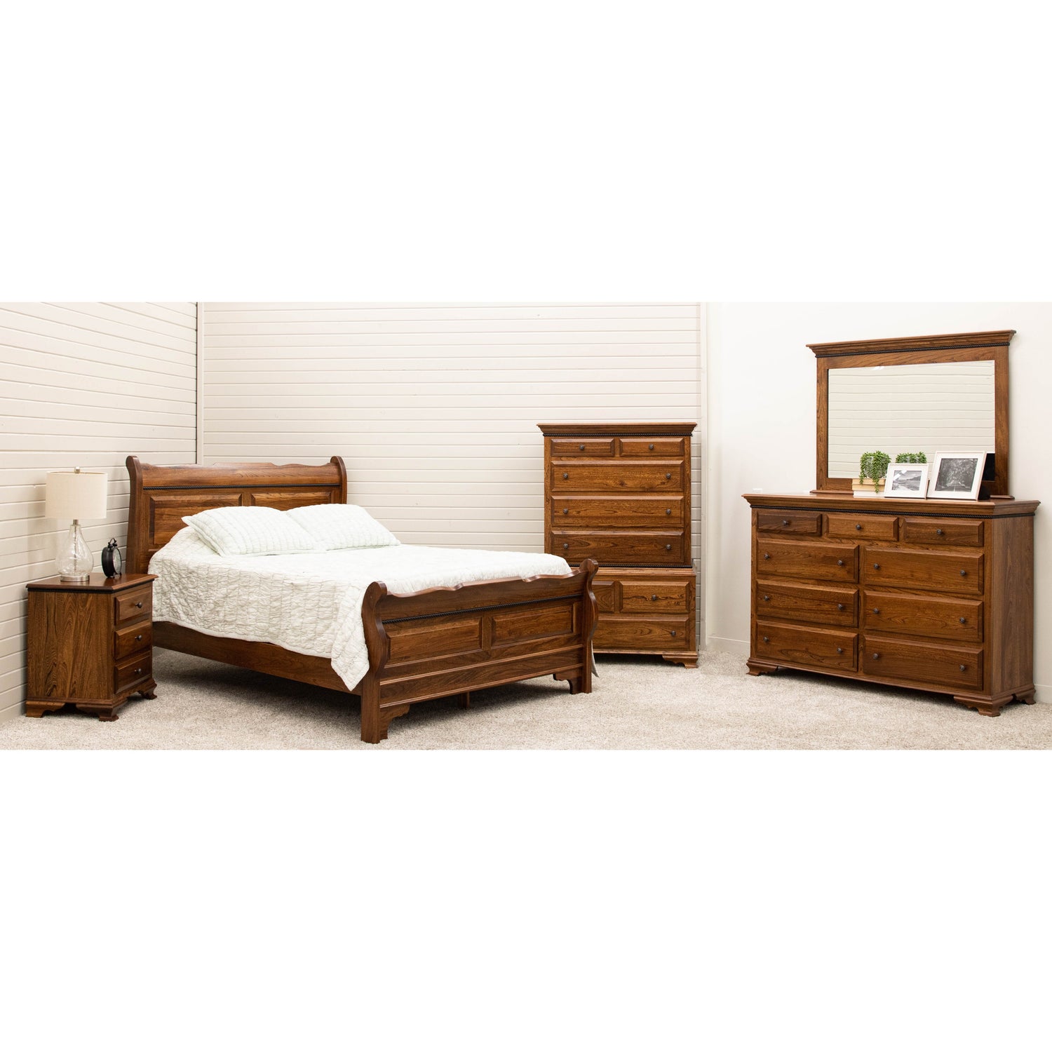 Heritage Sleigh Solid Wood Headboard Only