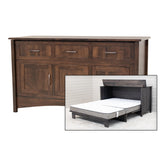 Mission Style Maple Wood Murphy Bed Cabinet | BV
