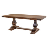 Hillside Large Extendable Modern Hickory Dining Set for 6-12