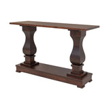 Hillside Maple Wood Pedestal Console Table | RC