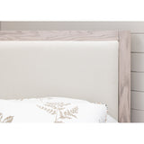 Hilton Wood Bed Frame with Upholstered Headboard