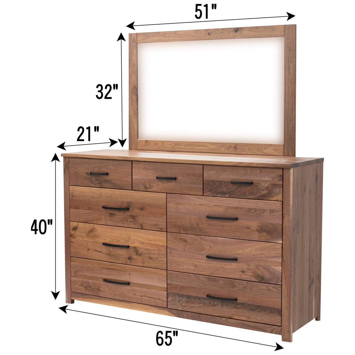 Hudson Landscape Dresser Mirror