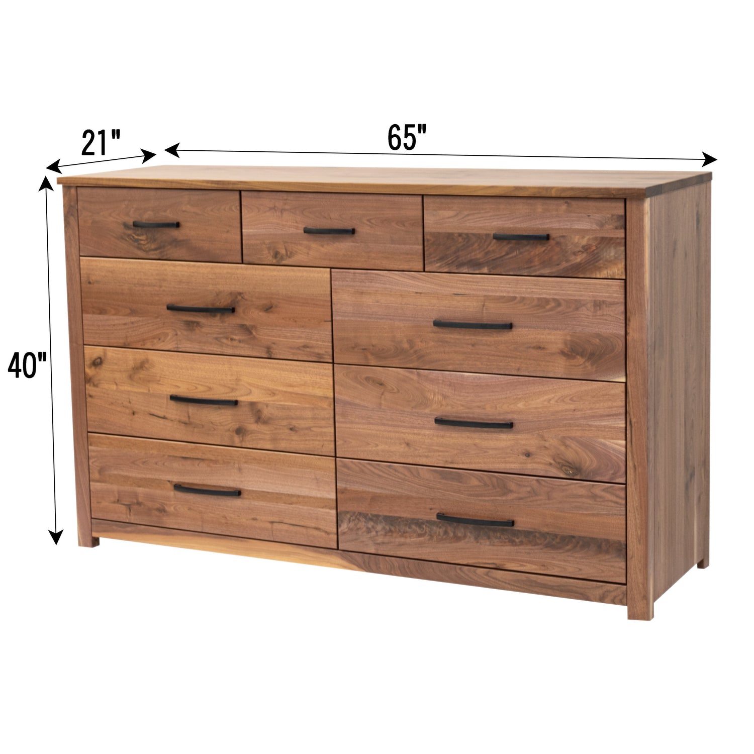 Hudson 9-Drawer Tall Dresser