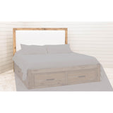 Hudson King Hickory Wood Bed with Upholstered Headboard | WB