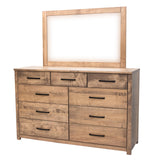 Hudson Maple Wood 9-Drawer Tall Dresser | WB