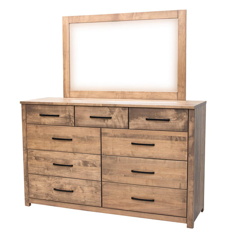 Hudson Maple Wood 9-Drawer Tall Dresser | WB