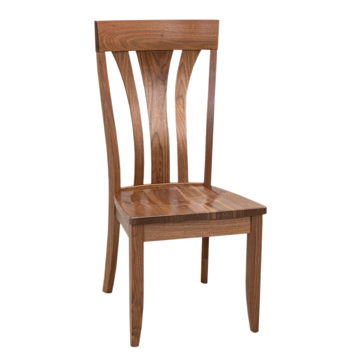Hudson Walnut Wood Side Dining Chair | NAT