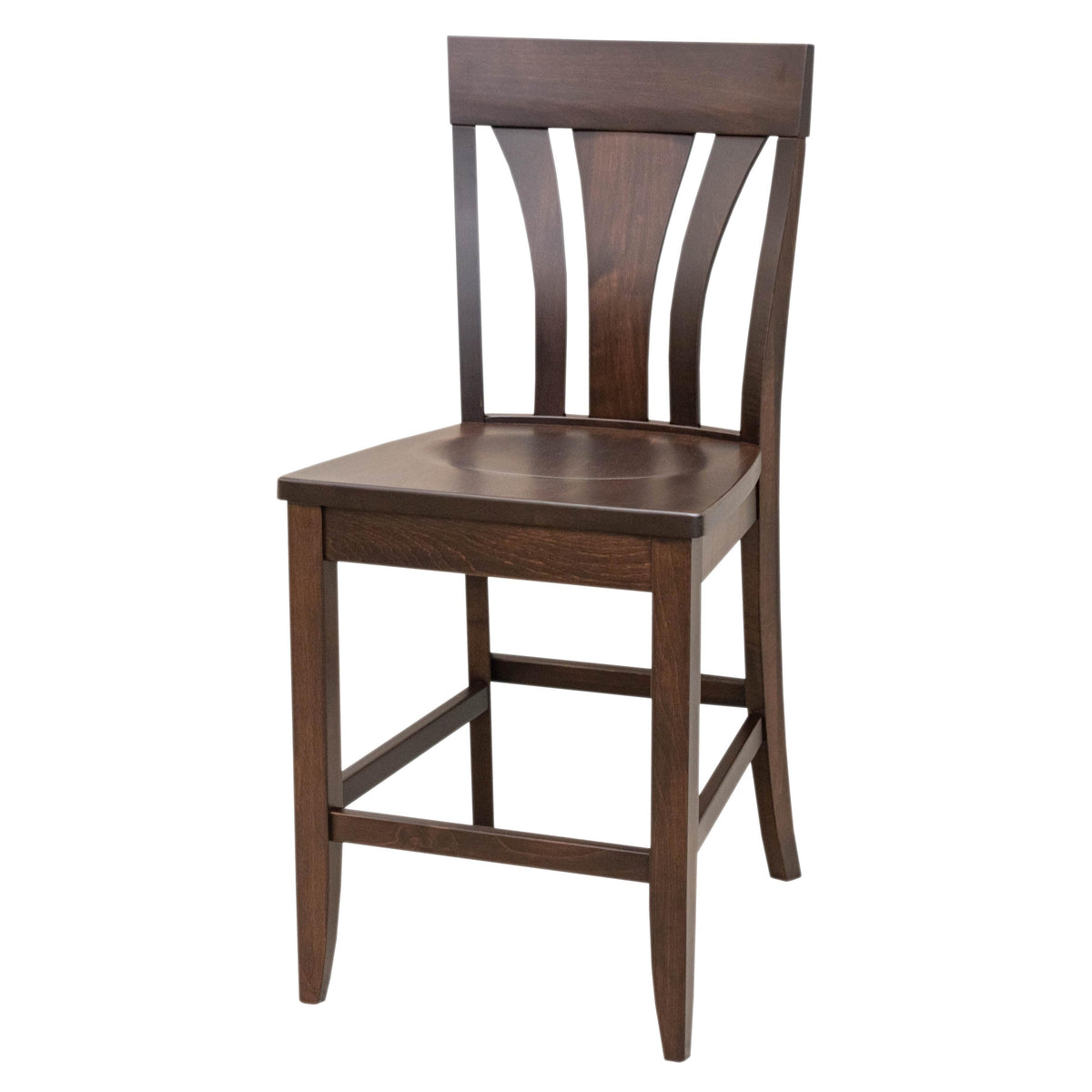 Hudson Maple Wood 24" Stationary Bar Stool | RT