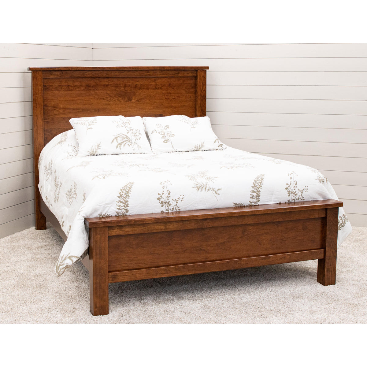 Jackson King Cherry Wood Storage Platform Bed | ASB