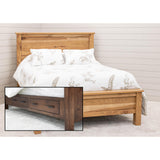 Jackson King Hickory Wood Storage Platform Bed | WB