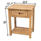 Jackson 1-Drawer, Open Nightstand