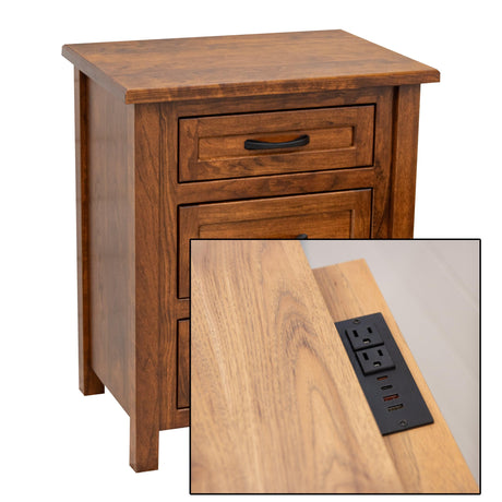Jackson 3-Drawer Nightstand
