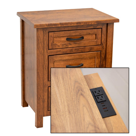 Jackson 3-Drawer Nightstand