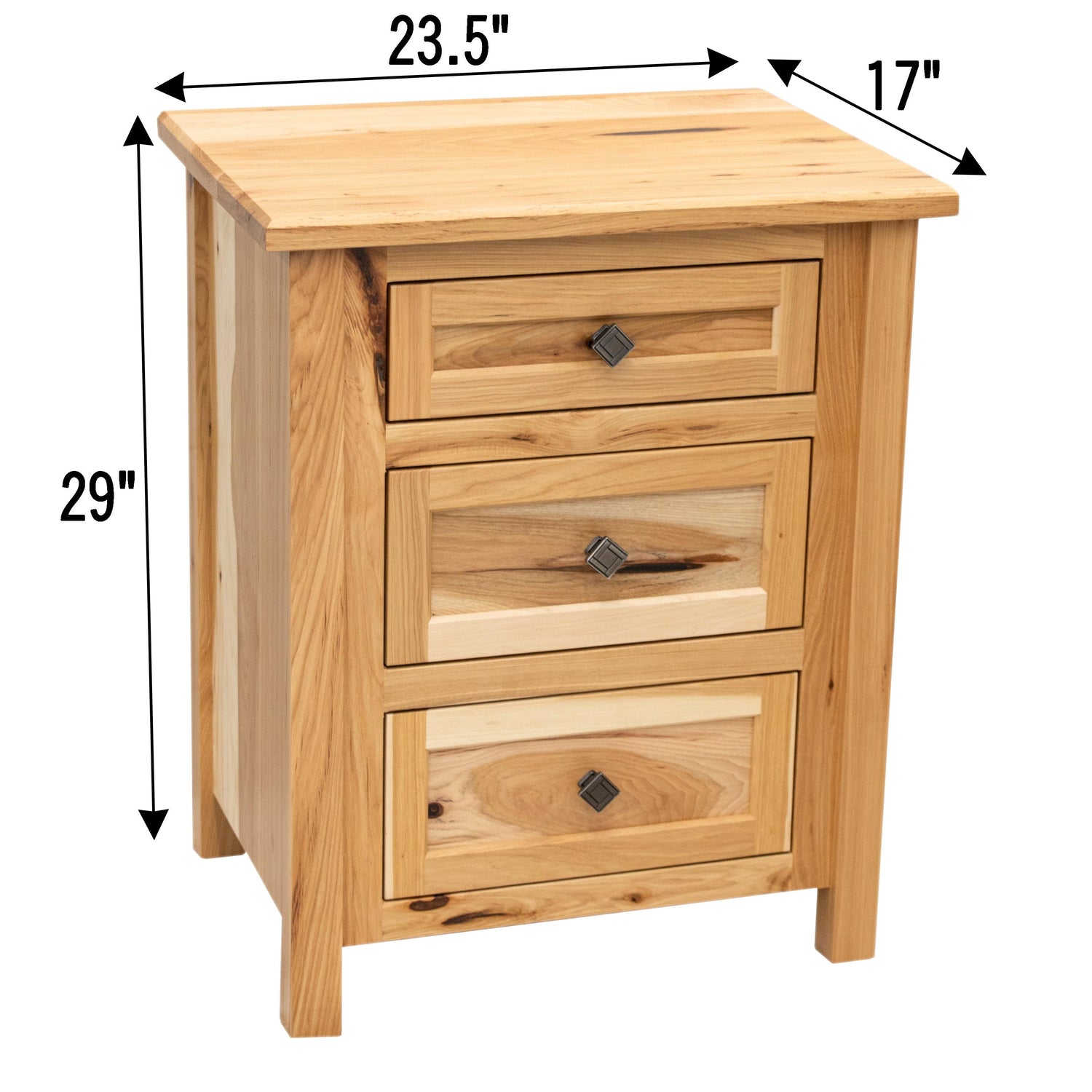 Jackson 3-Drawer Nightstand