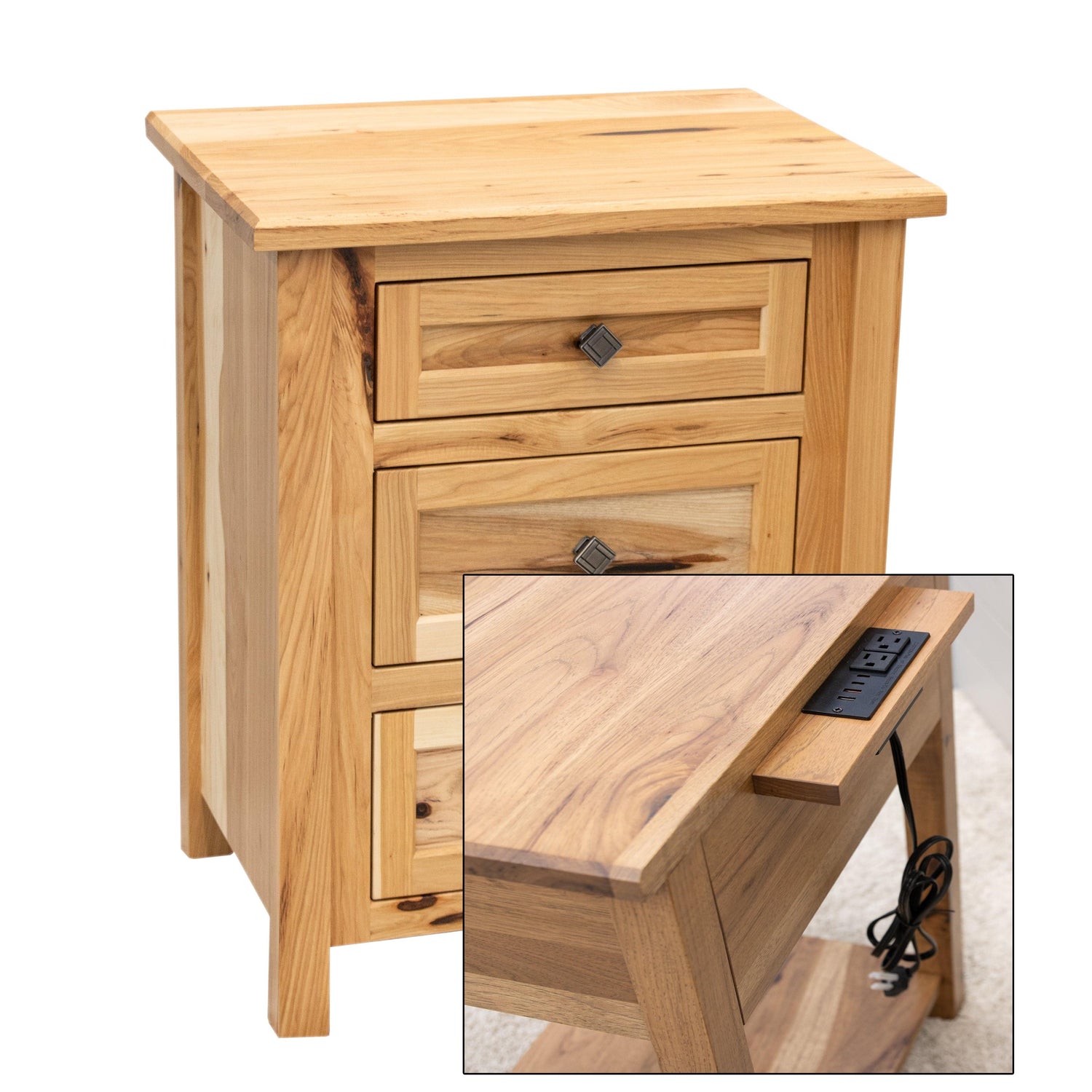 Jackson 3-Drawer Nightstand