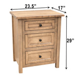 Jackson 3-Drawer Nightstand