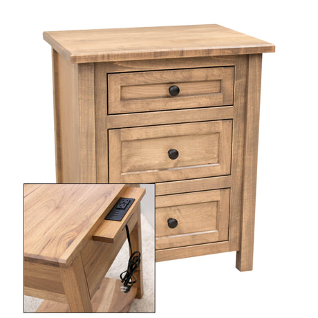 Jackson 3-Drawer Nightstand
