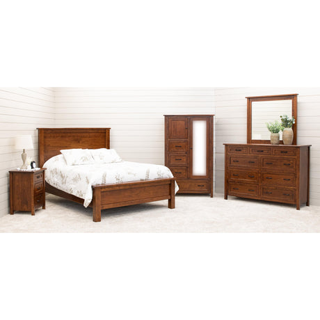 Jackson Cherry Wood 3-Drawer Nightstand | ASB