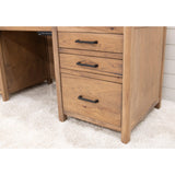 Jackson Hickory Wood Executive Desk with Drawers | WB