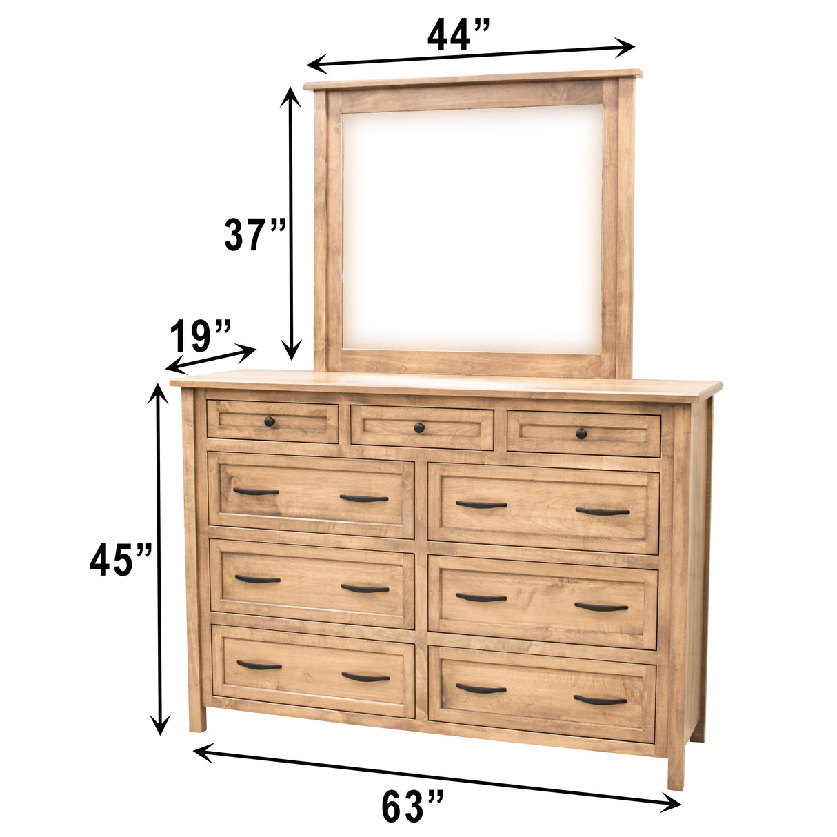 Jackson 9-Drawer Tall Dresser