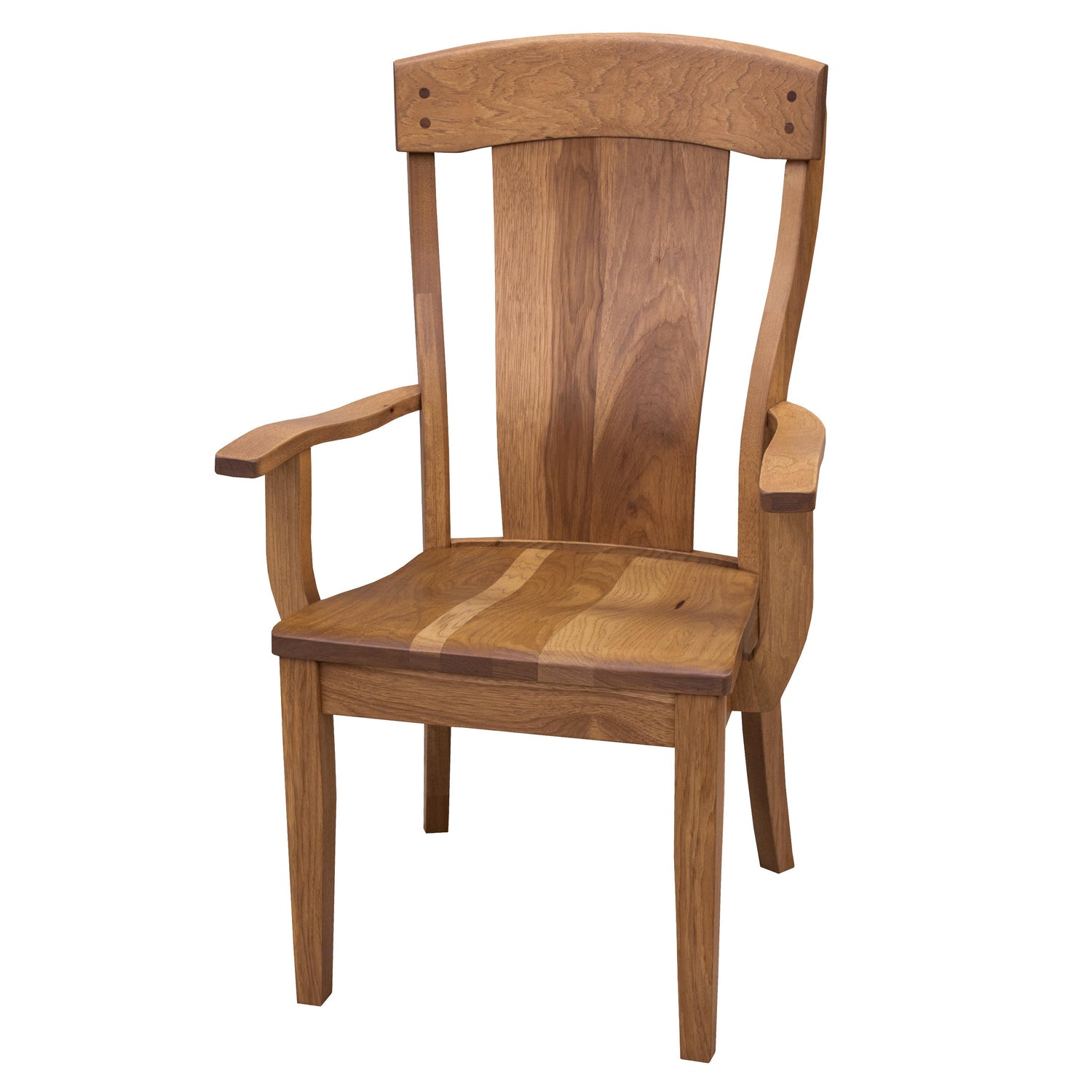 Kowan Hickory Wood Arm Dining Chair | HC