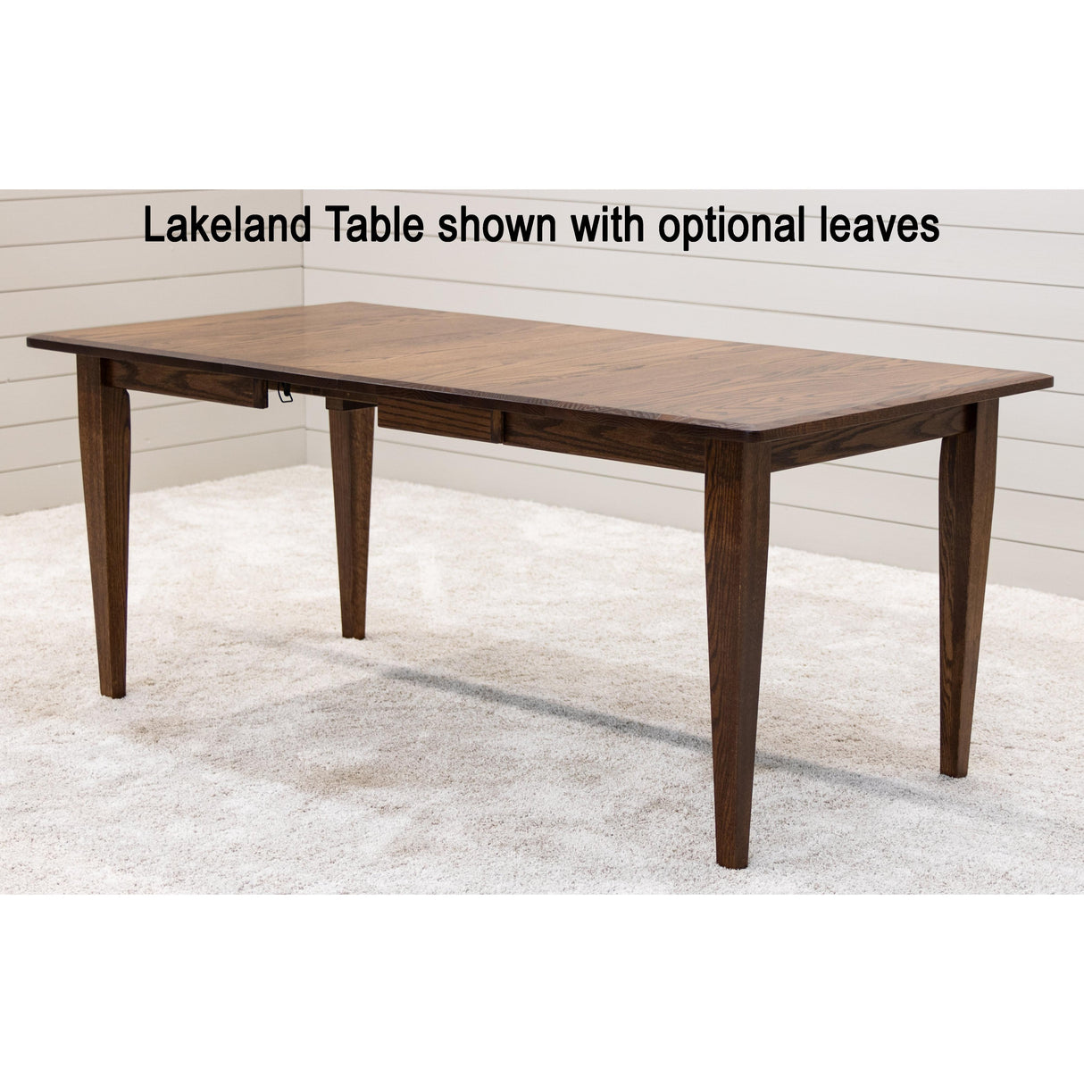 Lakeland Shaker Small White & Wood Extending Dining Table | O-GW&RWO-SB
