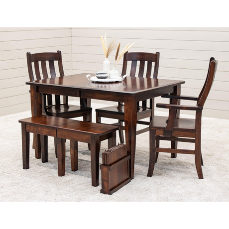 Lakeland Shaker Small Maple Wood Extending Dining Table | RC