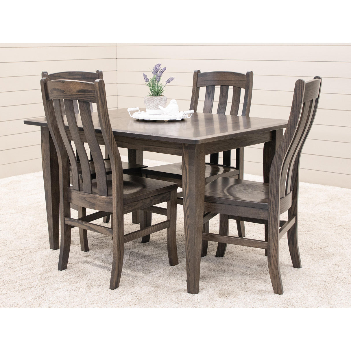 Lakeland Shaker Small Oak Wood Extending Dining Table | SB