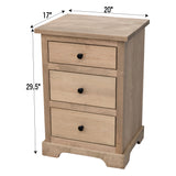 Lakeport 3-Drawer Nightstand