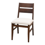 Laker Hickory Wood Side Dining Chair with Fabric Seat | BV
