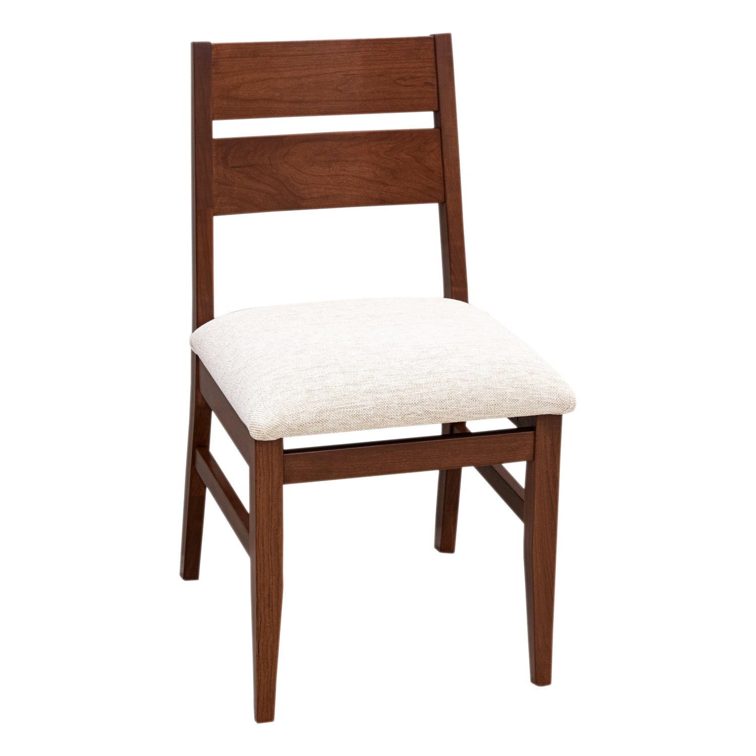 Laker Cherry Wood Side Dining Chair with Fabric Seat | ASB