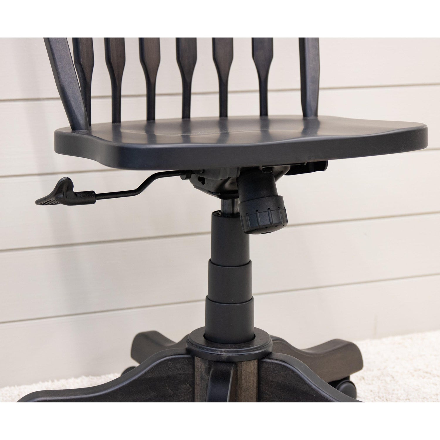 Low Bent Paddle Maple Wood Office Chair | EB