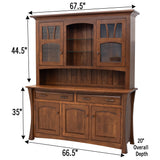 Manhattan Cherry Wood Hutch | ASB