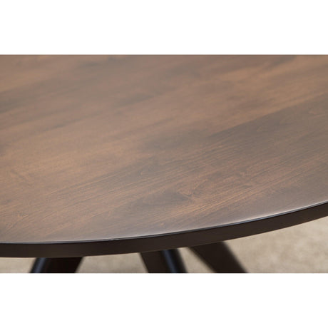 Mid-Century Modern Maple Wood Round Dining Table | BV