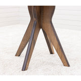 Mid-Century Modern Hickory Wood Round Dining Table | CO