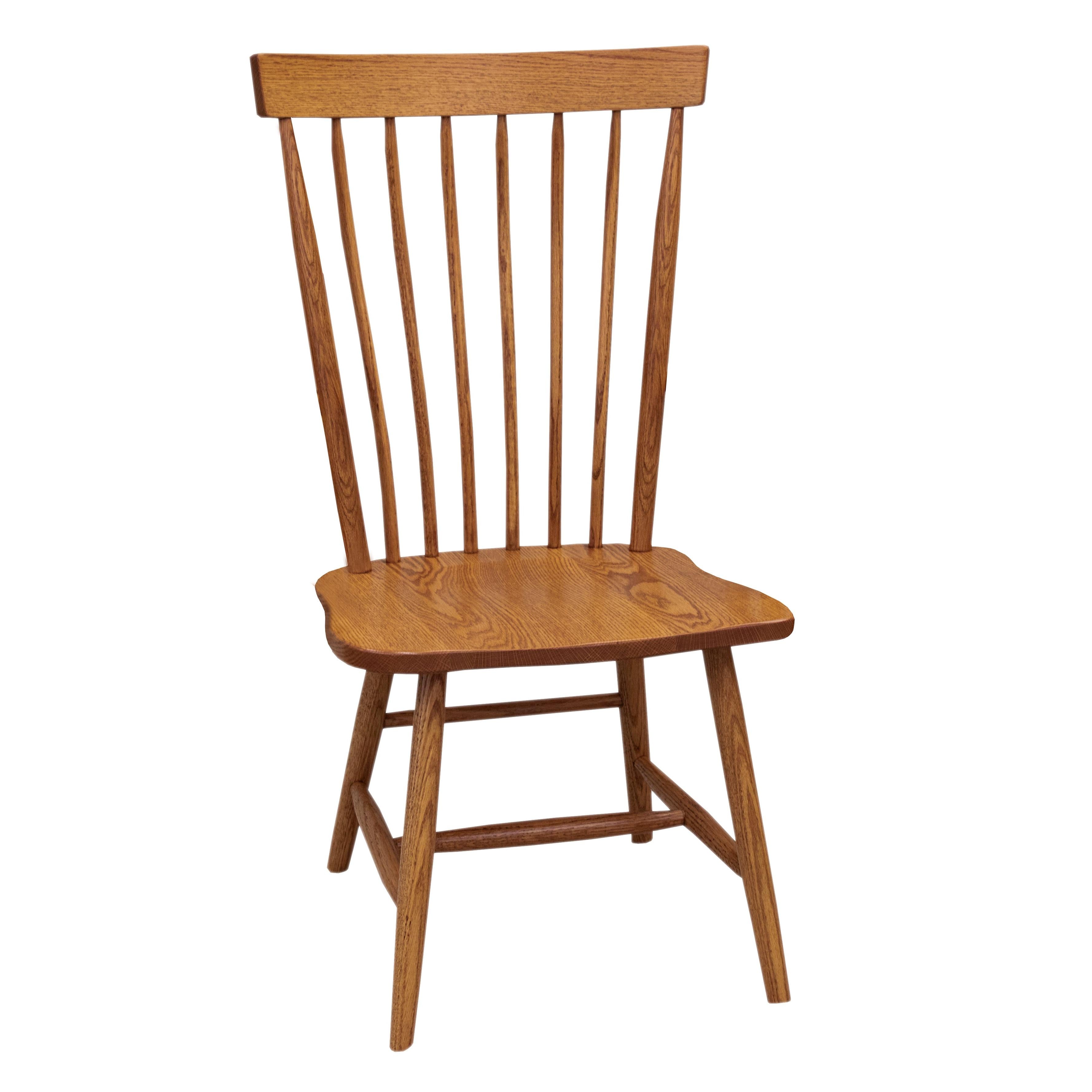 Oak chair (張り替え済) Millcreek Windsor Oak Wood Side Chair in Michael's Cherry Color