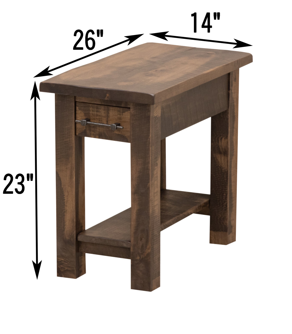 Milltown Small Rectangle Open End Table