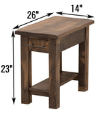 Milltown Small Rectangle Open End Table