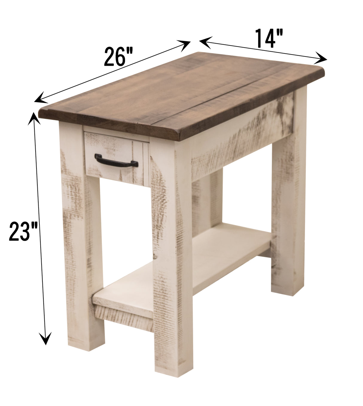 Milltown Small Rectangle Open End Table