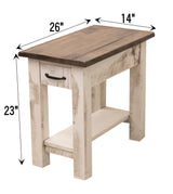 Milltown Small Rectangle Open End Table