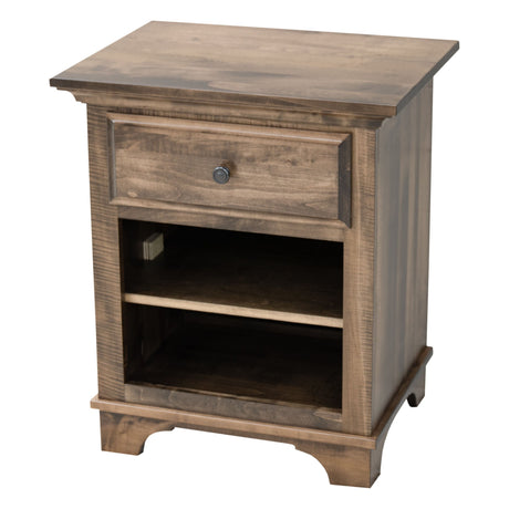 Miranda 1-Drawer, Open Nightstand