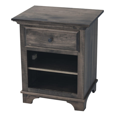 Miranda Maple Wood 1-Drawer Open Nightstand | DK