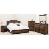 Miranda Maple Wood 3-Drawer Nightstand | ASB-BURN
