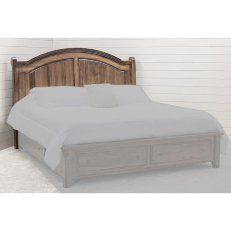 Miranda Sleigh Queen Maple Wood Panel Storage Platform Bed | CO