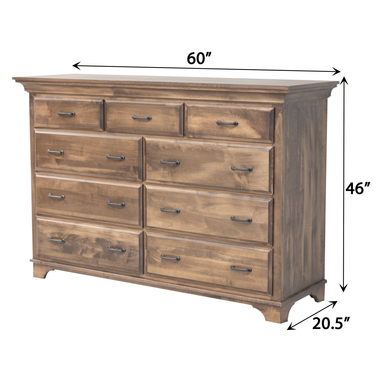 Miranda 9-Drawer Tall Dresser Upstate Amish Furniture Miranda 9-Drawer Tall Dresser Upstate Amish Furniture