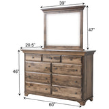 Miranda 9-Drawer Tall Dresser